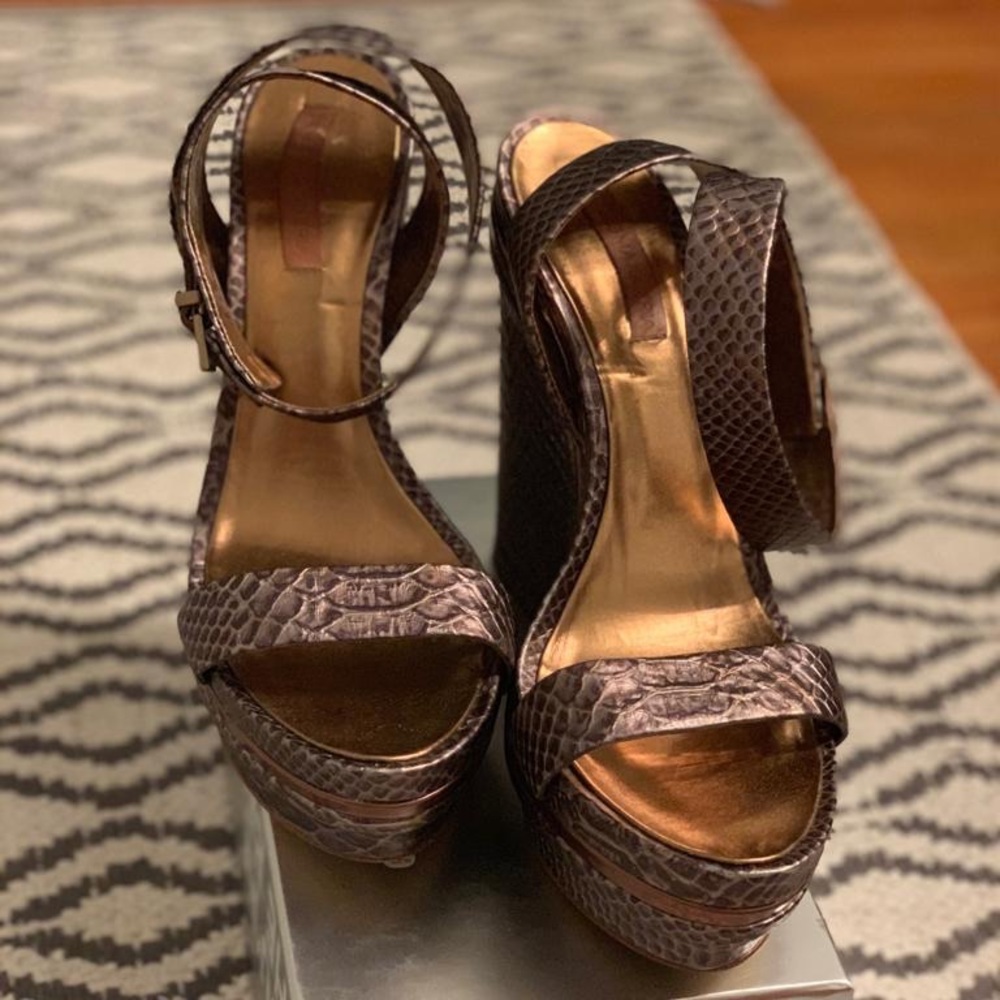 BCBG Maxazria platform wedges